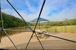 Luxury Camping Site Geo Dome Tent , Transparent Dome Tent 30 Square Meters House