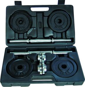 Quality Unisex Portable Dumbbell Set Carry Case Chrome Dumbbell Set 15kg wholesale