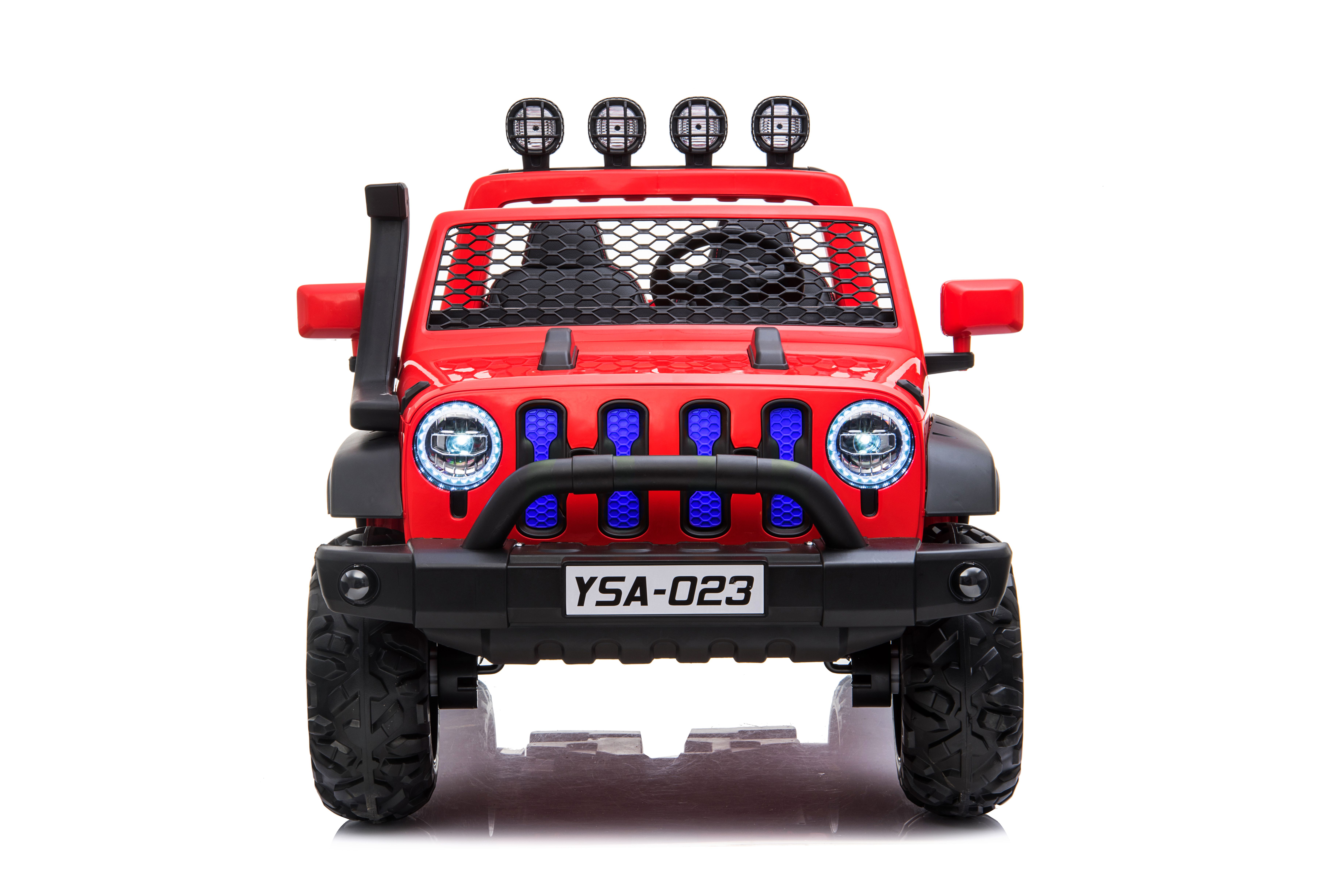Remote Control and Led Light 4 Wheels Electric UTV 24v Ride On Car for Kids by Plastic