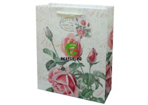Quality Luxury Recycled Paper Bags With Handles , Embossing Fancy Eco Friendly Paper Bags wholesale
