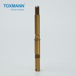 Copper Turned CNC Lathe Machining Parts Shafts Tolerance 0.01mm