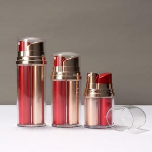 Quality Airless Bottle Plastic Lotion Pump Double Tube Vacuum Pump Bottle Cosmetic wholesale