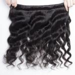 Real Human Hair 1b Color Brazilian Loose Wave Deep Wave Hair 2m Weft