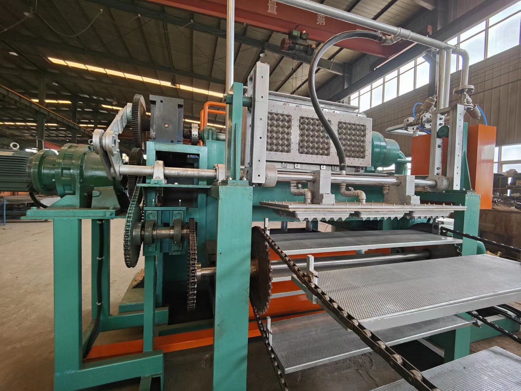 150kg/h-450kg/h Waste Paper Consumption Advanced Paper Egg Tray Making Machine with PLC Control