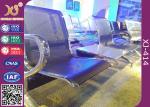 Polish Finish Upholstered Public Waiting Chairs For Government Seat Area