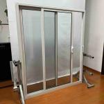 Garage Garden Soundproof Glass Doors Interior Cusotm Size Aluminum Frame Sliding