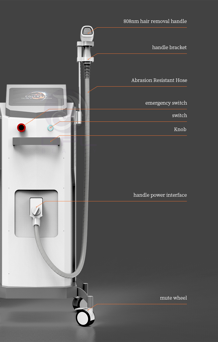 laser beauty equipment Painless 808nm Lazer Hair Removal Diode Laser 755 808 1064 Hair Removal Machine