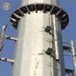 Galvanised Electric Power Pole 35m Height Good Earthquake Resistance