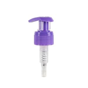 Quality Purple 28/410 Left Right Cream Lotion Pump Plastic Shampoo Lotion Pump wholesale