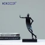 A Small Abstract Metal Art Leisure Figurine Bronze Sculpture