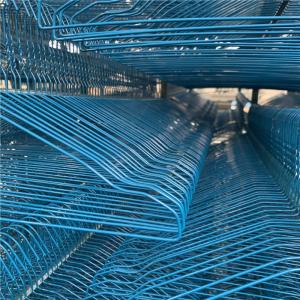 Quality Low Price 16inch Blue Color Notched Laundry Wire Hanger For Gulf Countries wholesale