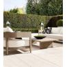 Buy cheap Simple Nordic Outdoor Teak Aluminum Furniture Garden Sofa Chairs Anti Corrosion from wholesalers