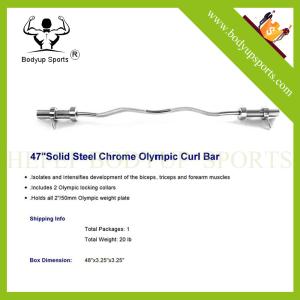 Quality Weight Lifting OB 47&quot; Ez Barbell Curl Bar wholesale