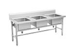 Acid / Alkali Resistant Commercial Stainless Steel Sink For Restaurant /