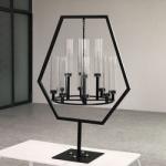 Five Candle Candlestick Candelabra Metal Floor Standing 120cm