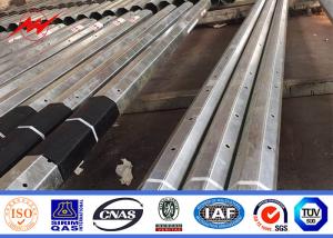 Quality Distribution Line 9m 5.5mm Tubular Steel Pole With FRP wholesale