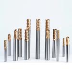 55 Degree Thick Shank Tungsten Steel Alloy Ball End Mill 2 Flutes CNC Ball