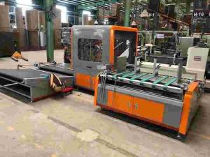 Quality Orange Automatic Box Gluing Machine 1600kg for Corrugated Box CE wholesale