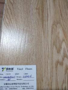 Quality Heat-resistance SPC Vinyl Flooring Coordinated Lin , Office Grey Vinyl Plank Flooring wholesale