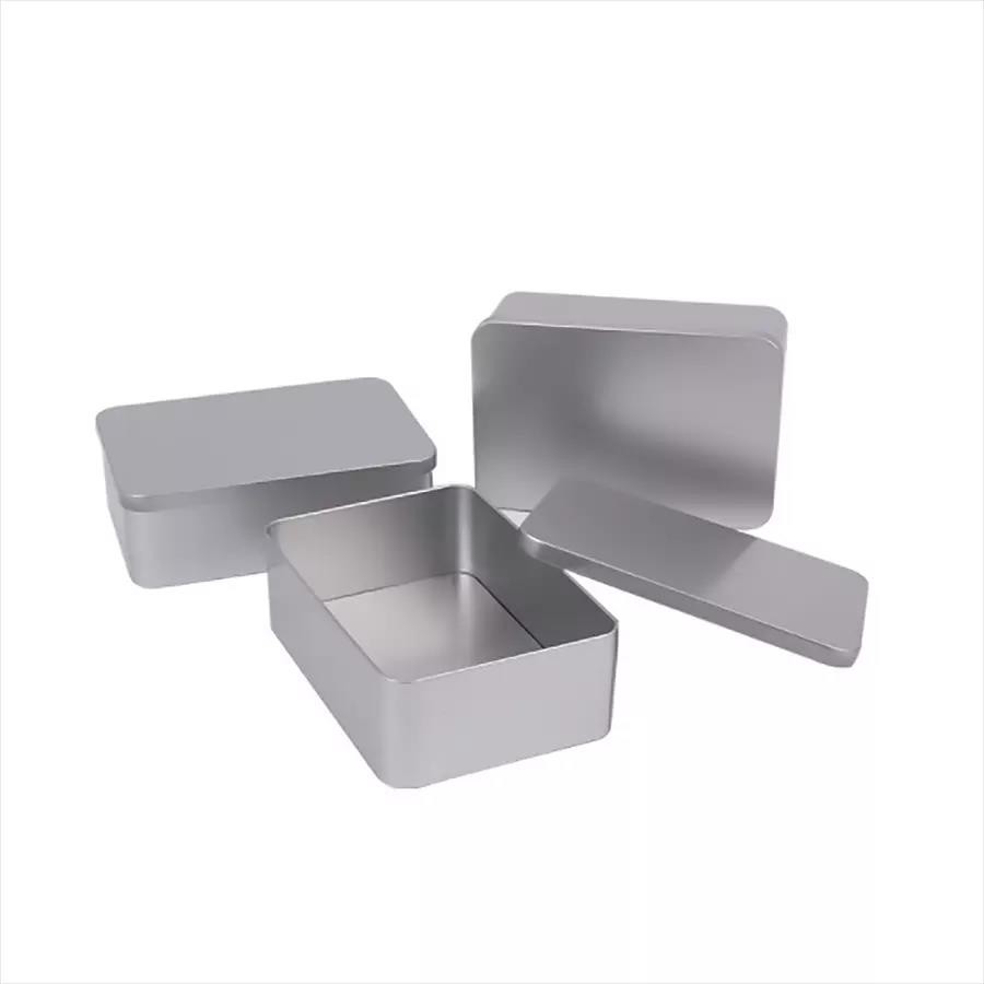Stocks Food Graded Rectangular Metal Tinplate Tin Box With Customized Printing