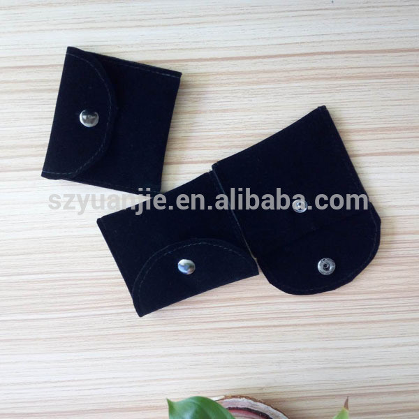 Custom Printed Velvet Snap Button Jewelry Envelope Pouches