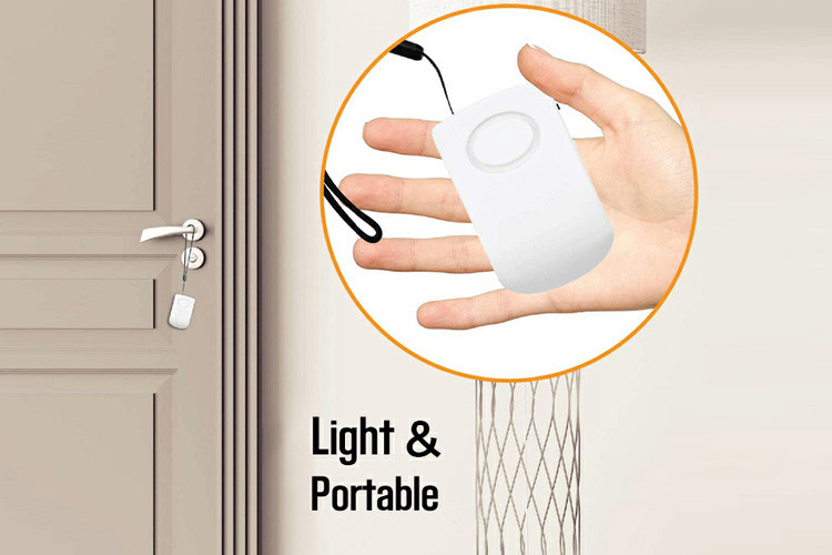 ABS Wireless Vibration Security Alarm 90*56*27mm RoHs Approved