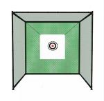 3m*3m*3m Golf Practice Net Cage Knoted Dark Green Outdoor Golf Cage