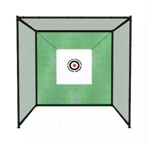 Quality 3m*3m*3m Golf Practice Net Cage Knoted Dark Green Outdoor Golf Cage wholesale