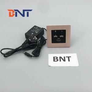 Quality Aluminum alloy brush drawing usb blue tooth hotel room mini media hub wholesale