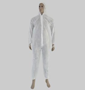 Quality White Disposable Protective Coverall Prevent Bacteria And Virus Invading wholesale