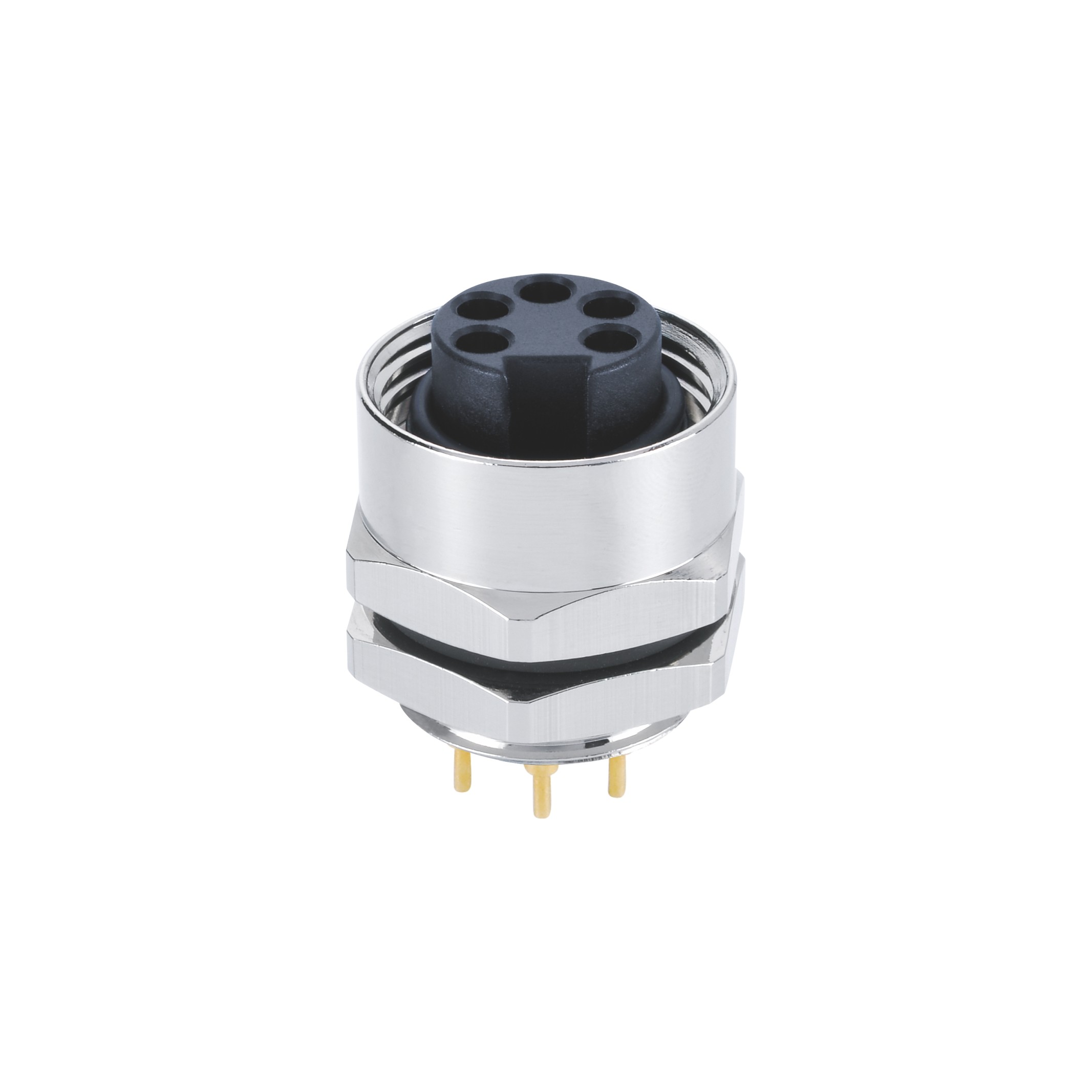 8a 300v 7/8" Front Panel Mini Change Connectors Rear Side Fastening With Pcb Contacts