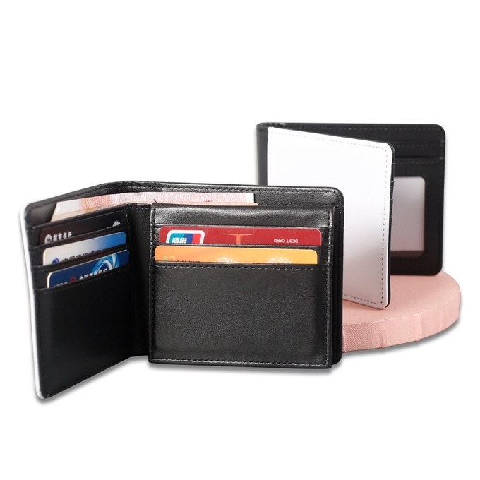 Custom Big Capacity Leather Sublimation Wallet With Multiple Card Slots For Man