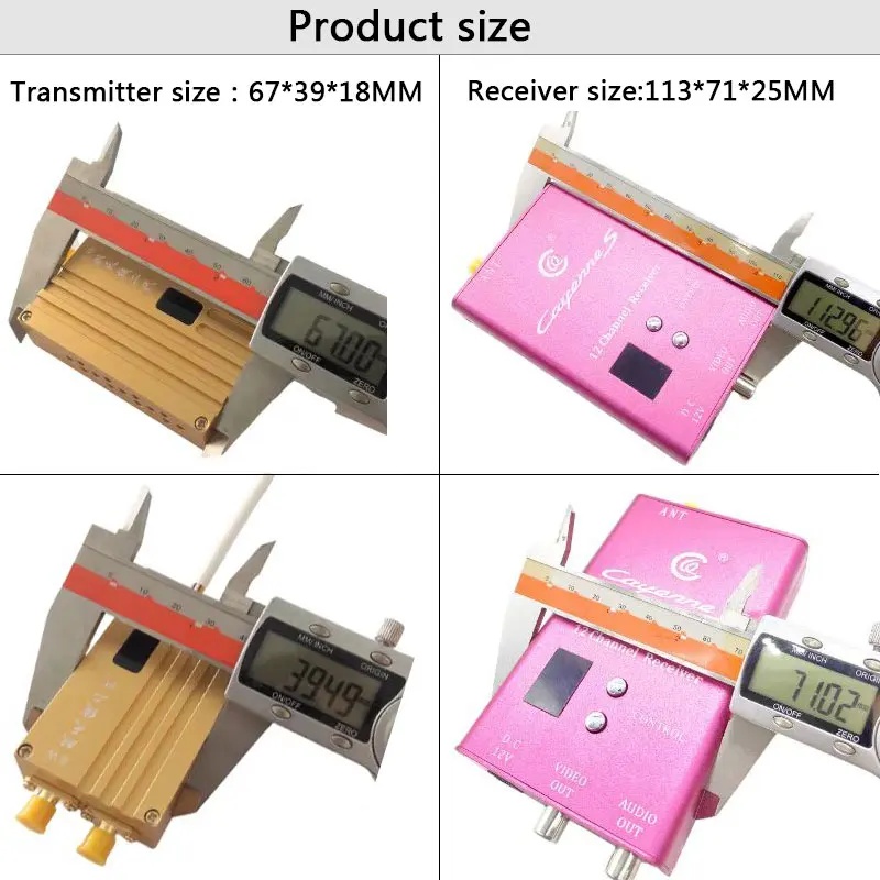 1.2Ghz 8W Drone Video Link Dula Antennas Long Range Video Transmission