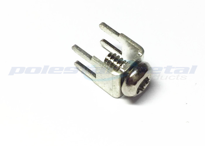 PCB Sturdy Panel Mount Screw Terminal , Mini Screw Terminal Block Connector
