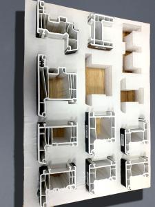 Quality High Security UPVC Window Profiles Weather Resistant Custom Design wholesale