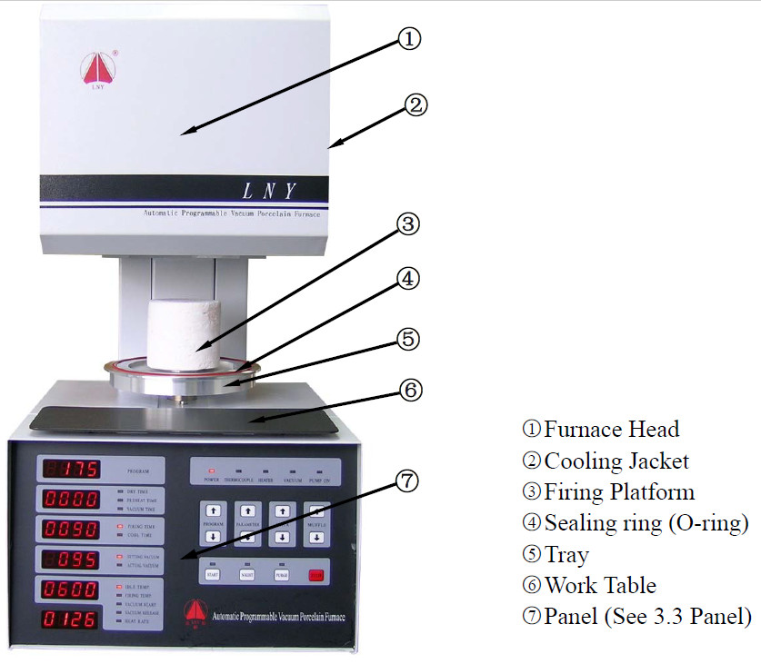 Automatic Programmable Dental Lab Equipment Porcelain Dental Porcelain Furnace