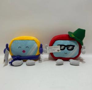 Quality Customizable 14cm Red And Yellow Cable Car Mascot Plush Dolls wholesale