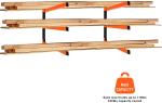 Wall-Mounted Lumber Storage Rack For Indoor And Outdoor Perfect For Home