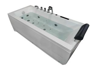 Quality 5 Foot Rectangular 2 Person Corner Bathtub 1700x650mm With Video wholesale