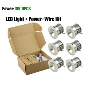 Quality LED lamp+Driver+ Wire Kit 3W LED Spotlight Mini Dimmable LED spotlight TV Cabinet light wholesale