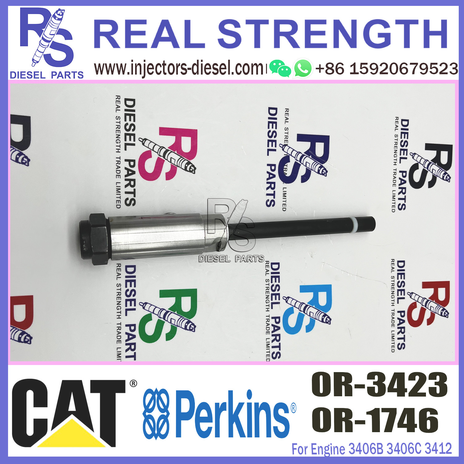 7W7028 Diesel Injector Nozzle 0R-1746 0R-3423 For Cat Engine 3406B 3406C 3412 3412C