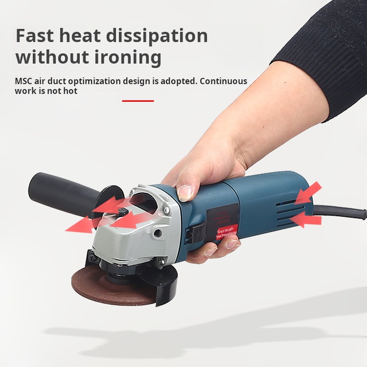 860W Domestic Electric Variable Speed Angle Grinder Dustproof