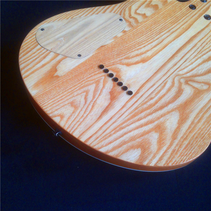 7 strings Blue electric guitar