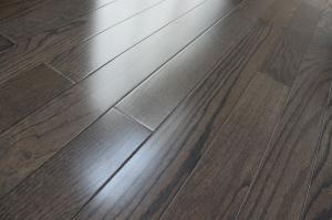 Quality Red oak Solid hardWood Flooring, city gray stained and UV lacquer wholesale