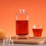 Glass Lid Sealing Type 375ml 500ml 650ml 700ml 750ml 1000ml Wine Bottle with