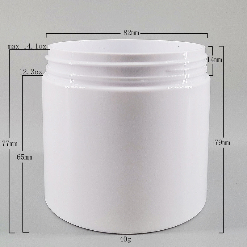 Cylindrical 81mm 350ml Cosmetic Jar Packaging