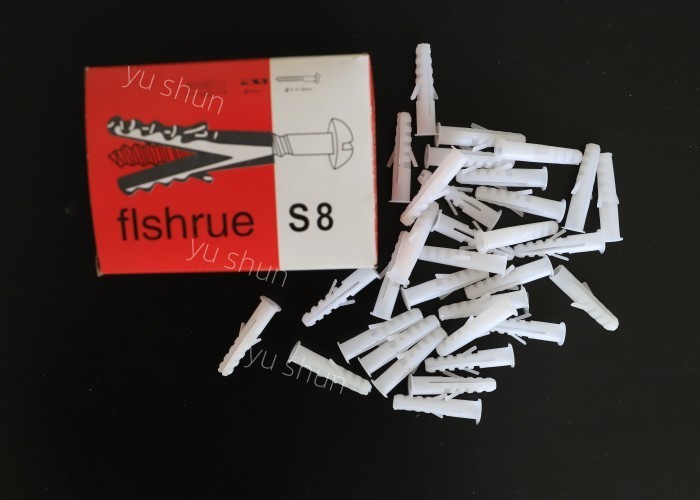 Nylon PP PE Plasterboard Plastic Fixings Screw Wall Nail Plugs Anchor
