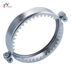 Quality Standard Zinc Plated 90mm 50mm Iron Teeth Pipe Clamps wholesale
