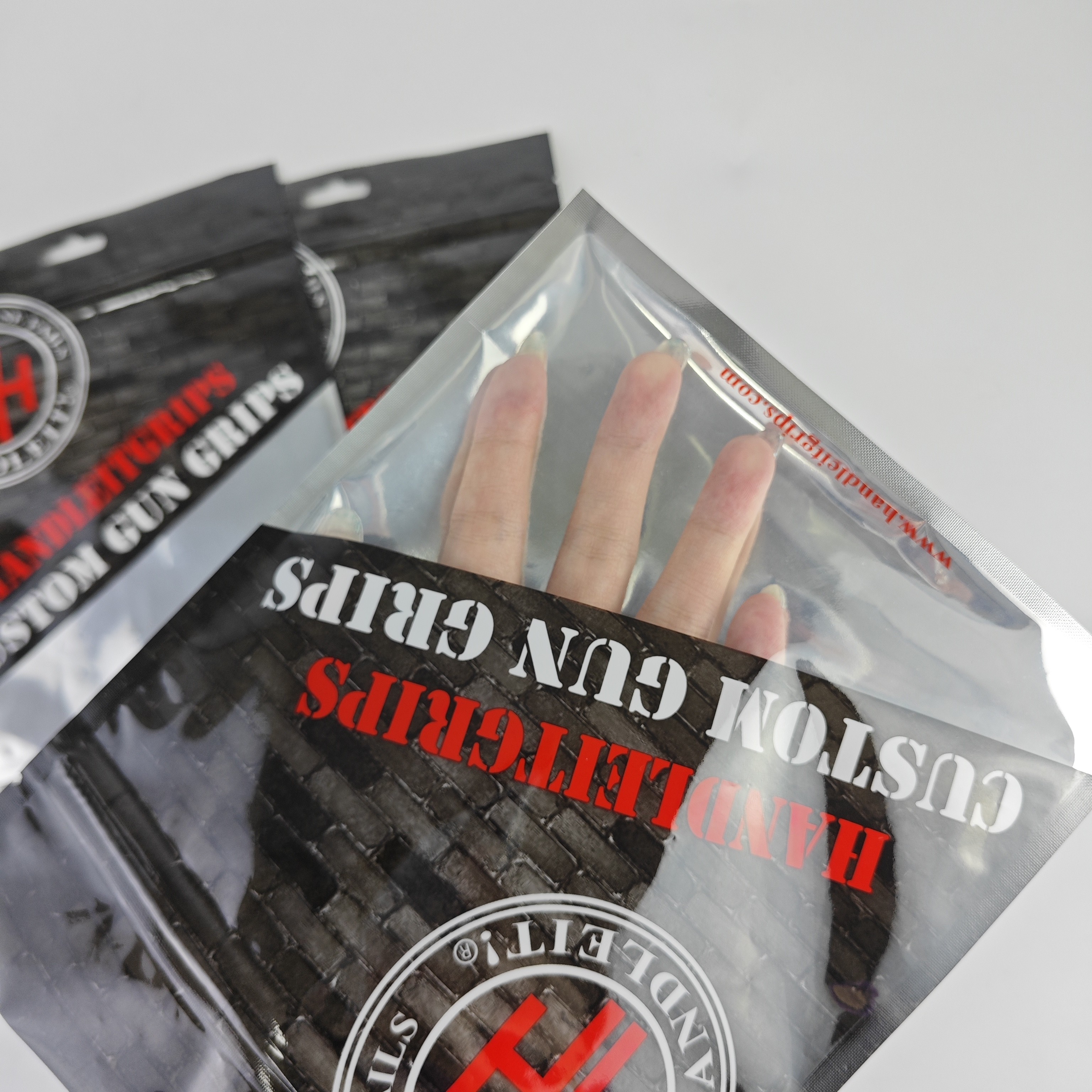 High Quality Custom Printed Glossy Surface Fishing Bait Packaging Plastic Bag 3 Side Seal Bags With Euro Hole