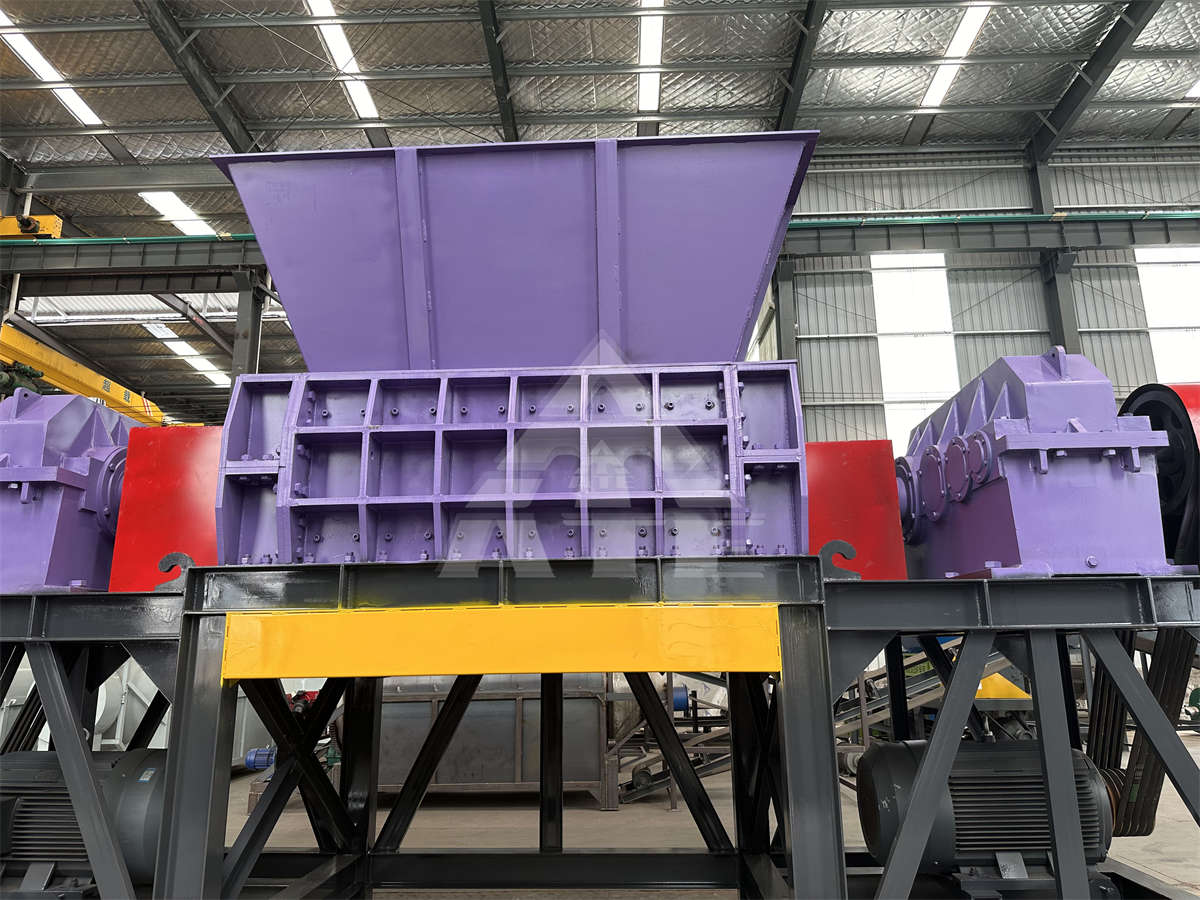 Waste Truck Car Tire Tyre Recycle Recycling Machine Plant Line Double Shaft Tire Shredder